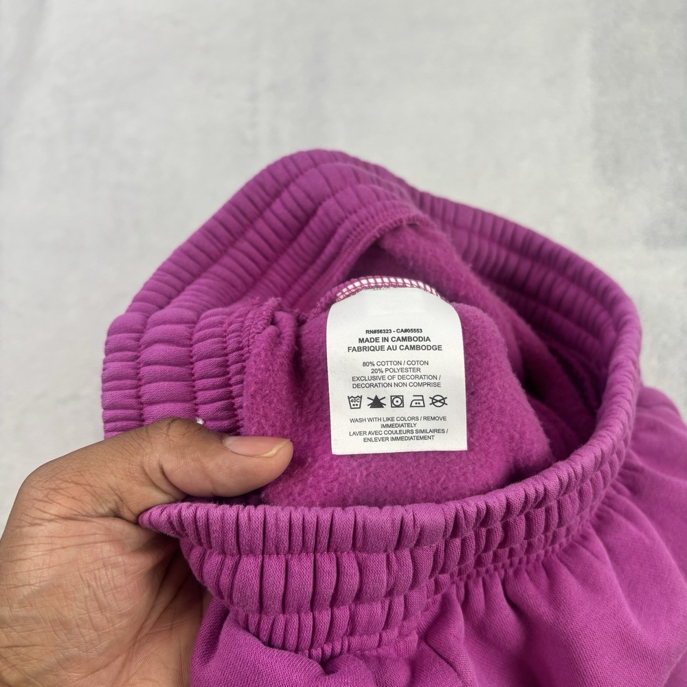 Nike Purple Pink Fleece Jogger Sweatpants Activewear Athletic Unisex Size XS - Picture 4 of 7